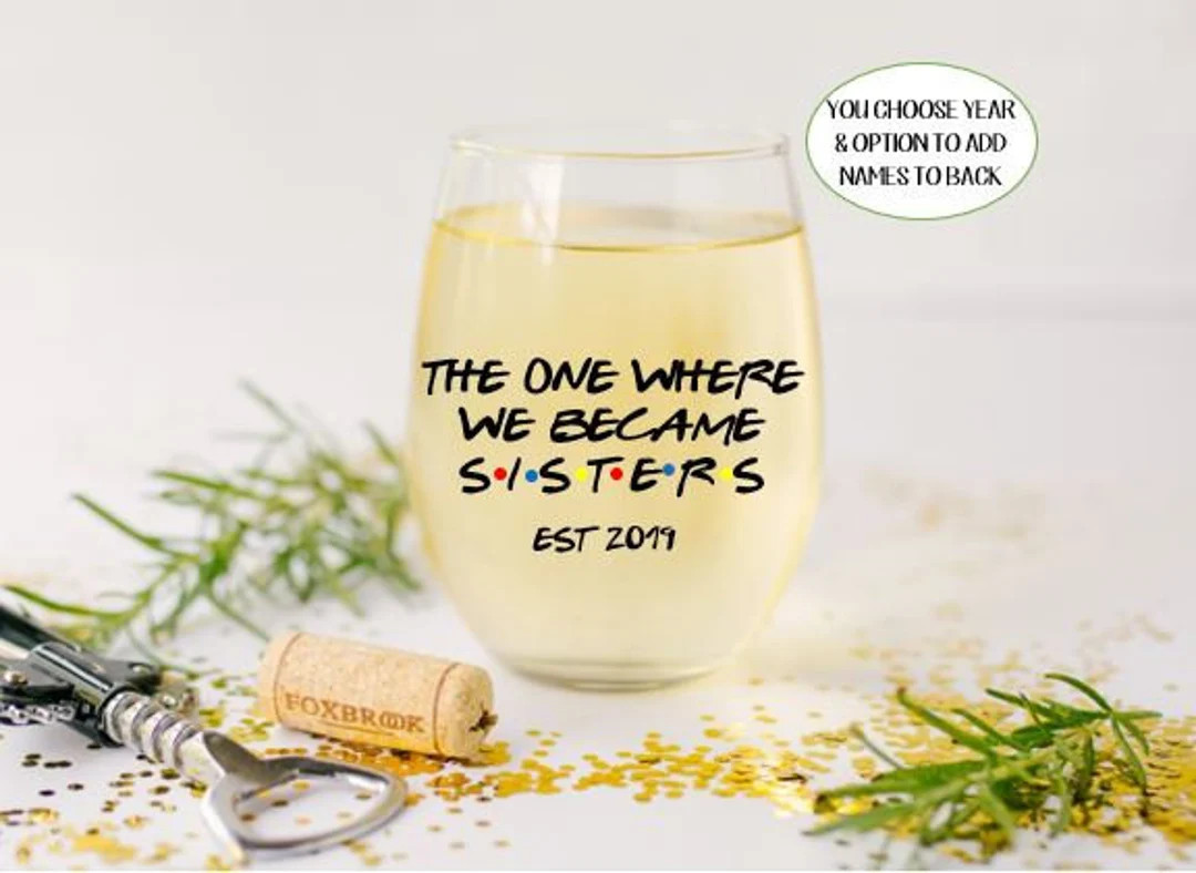 Sister in Law Wine Glass Personalized Gift for Sister in Law - Etsy | Etsy (US)