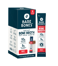 Bare Bones Beef Bone Broth Instant Powdered Mix | Rich Savory Packets on-the-Go No Artificial Fla... | Amazon (US)