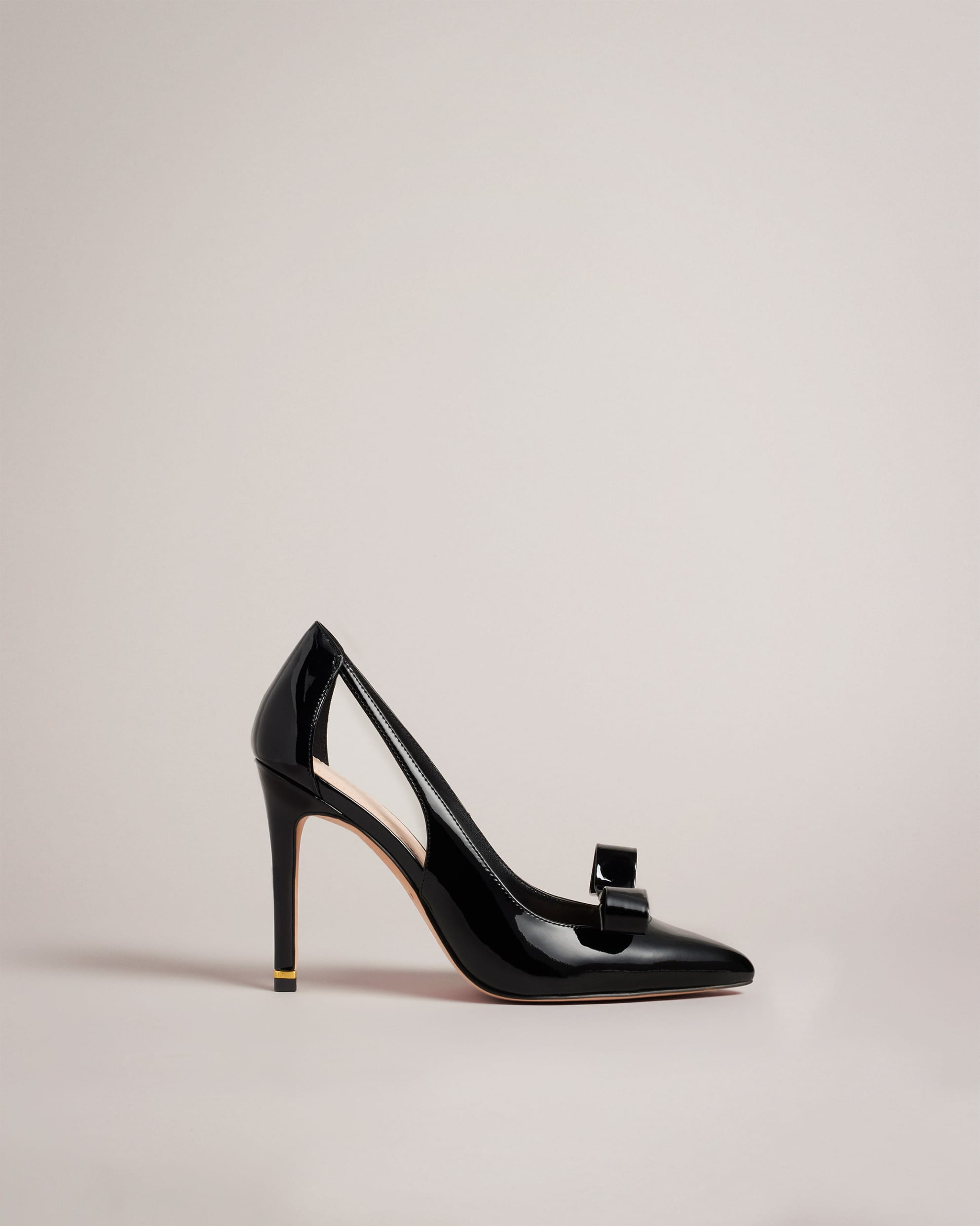 OrlineyPatent Bow Cut Out Court Heels | Ted Baker UK