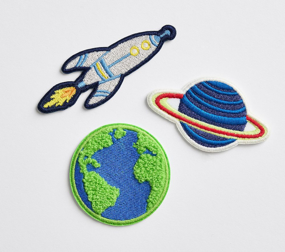Space Travel Iron-On Patch Set | Pottery Barn Kids