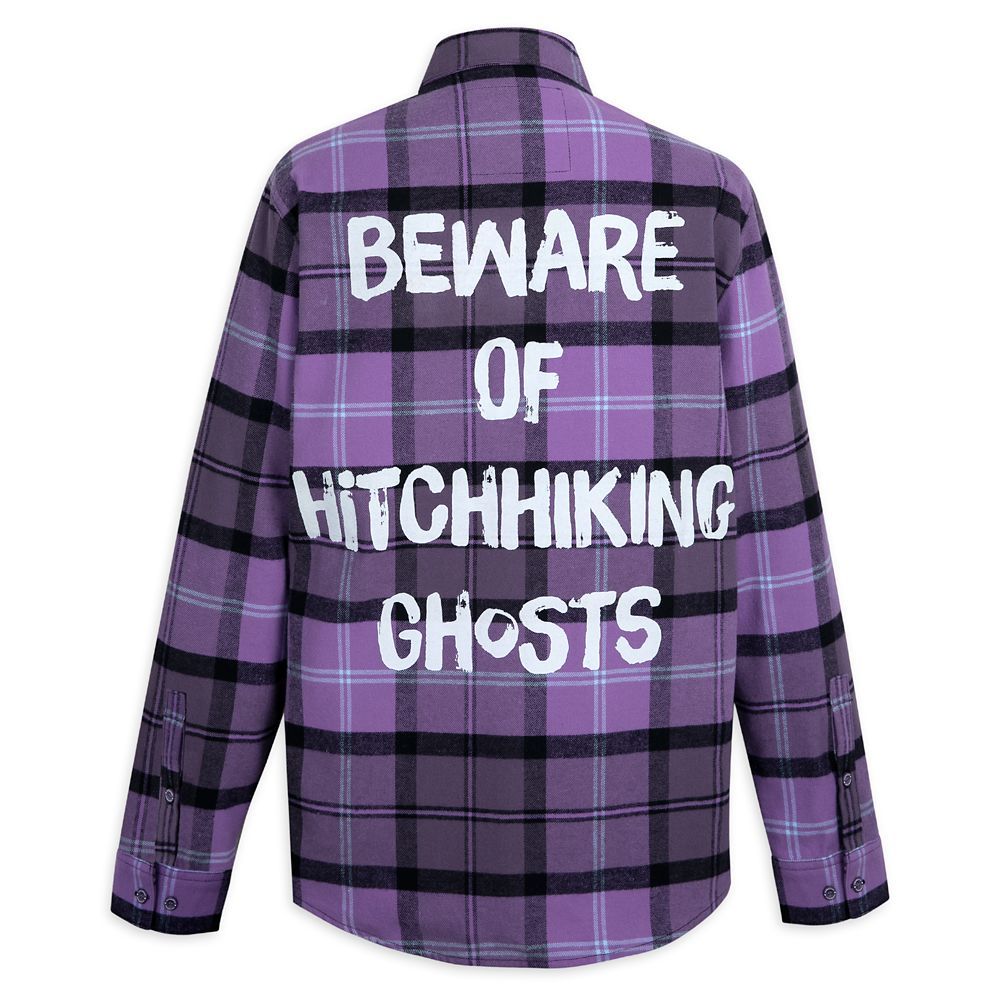 Hitchhiking Ghosts Glow-in-the-Dark Flannel Shirt for Adults by Cakeworthy – The Haunted Mansio... | Disney Store