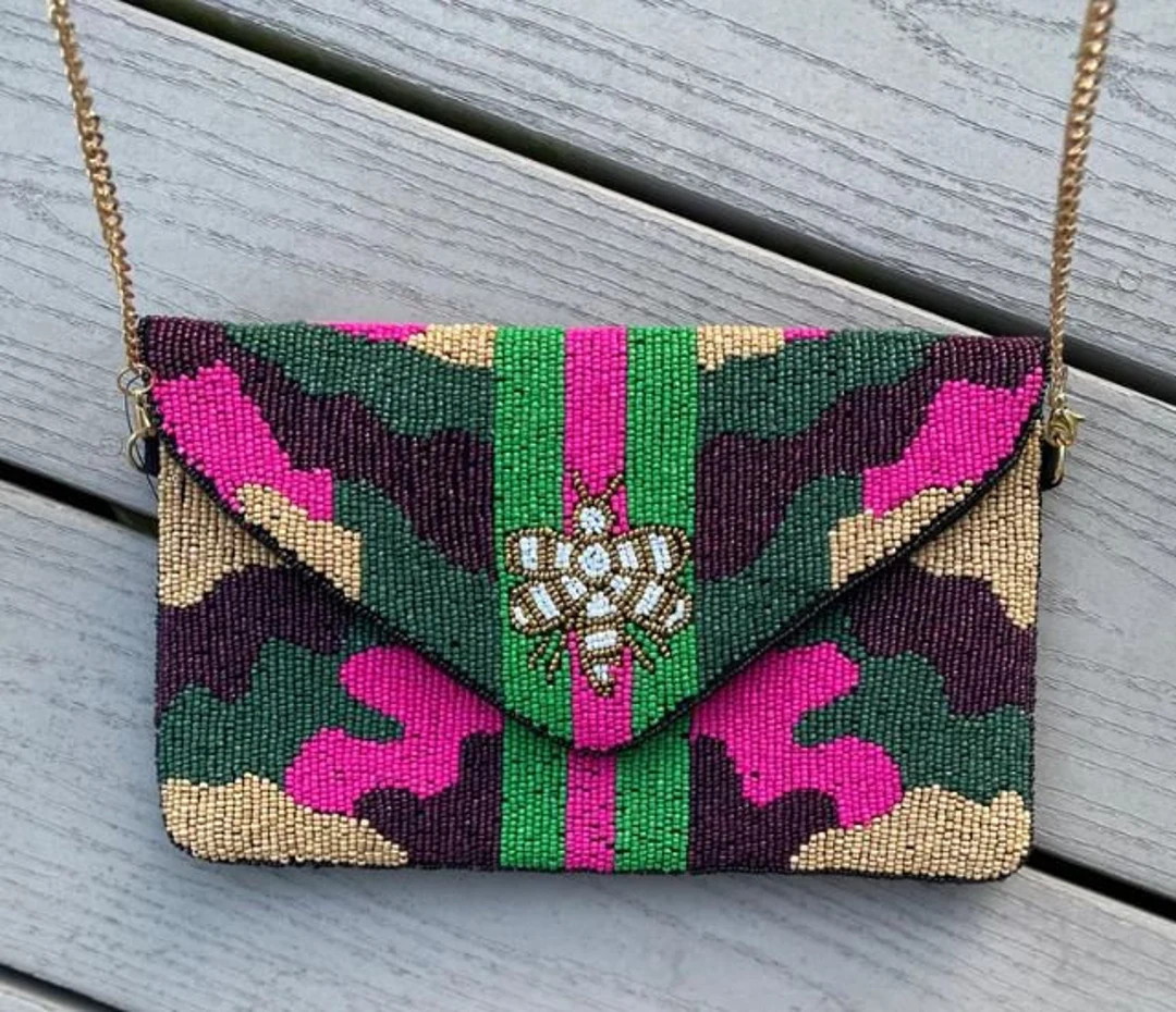 Pretty Seebead fatigue bag | Etsy (US)
