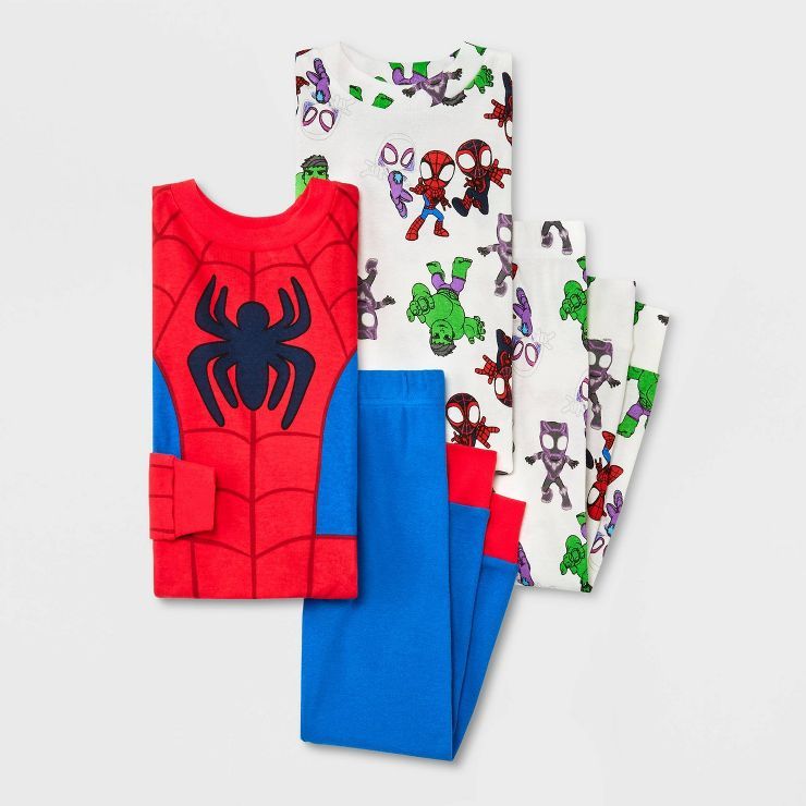 Toddler Boys' Marvel Spider-Man Snug Fit Pajama Set - Red | Target