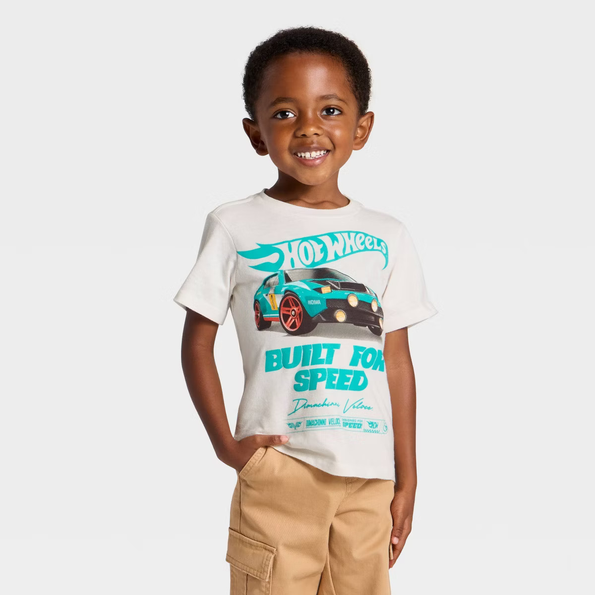 Toddler Boys' Hot Wheels Race Car T-Shirt - White 12M | Target