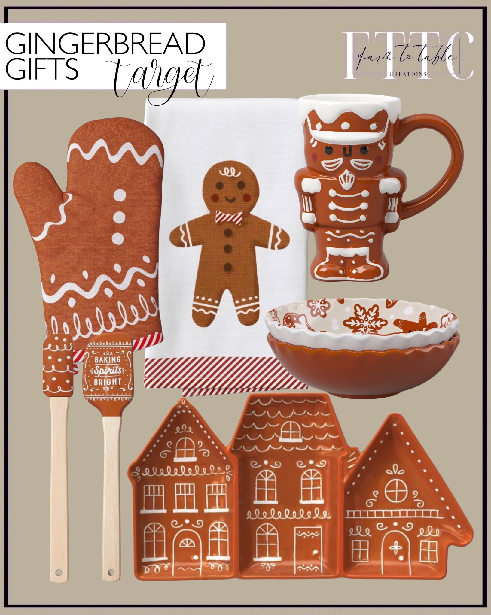 Target Gingerbread Gifts for Christmas Baking & Holiday Gifting

Follow @farmtotablecreations on Instagram for daily home finds, deals, and cozy inspiration.

These Target gingerbread gifts are such a fun and festive way to celebrate the season. From the adorable gingerbread mug and serving bowl to the oven mitt, dish towel, baking utensils, and gingerbread house platter, every piece feels cheerful and gift-ready. Perfect for holiday baking days, Christmas morning cocoa, or creating an easy themed gift for teachers, neighbors, hostesses, or anyone who loves gingerbread season. Everything mixes beautifully for a cozy, coordinated holiday moment.

#targetfinds #gingerbread #christmasgifts #holidaygiftideas #bakinggifts #gingerbreaddecor #christmasbaking #holidayentertaining #giftideas #targetgifts

#LTKHoliday #LTKHome #LTKGiftGuide