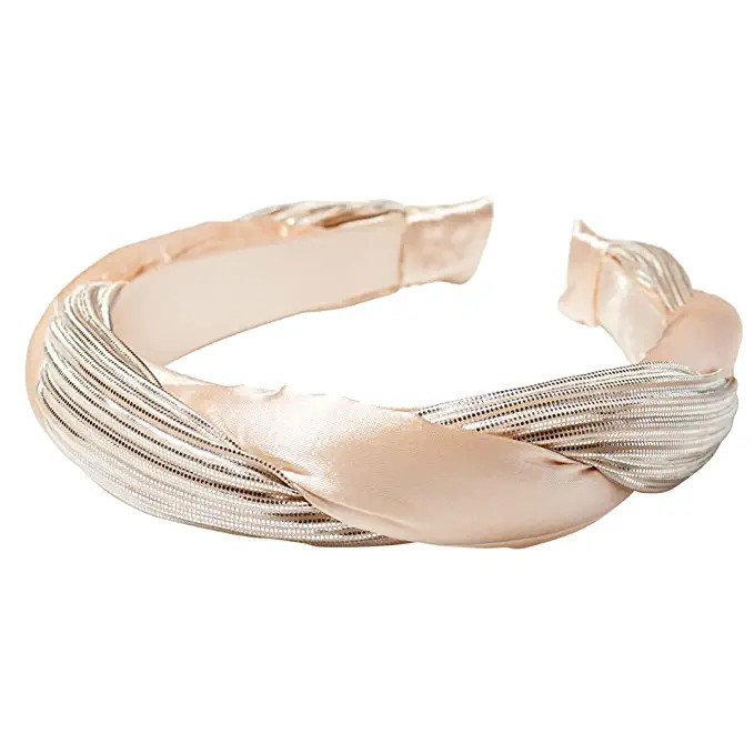 Bellefixe Prosecco Metallic Twist Headband | Amazon (US)