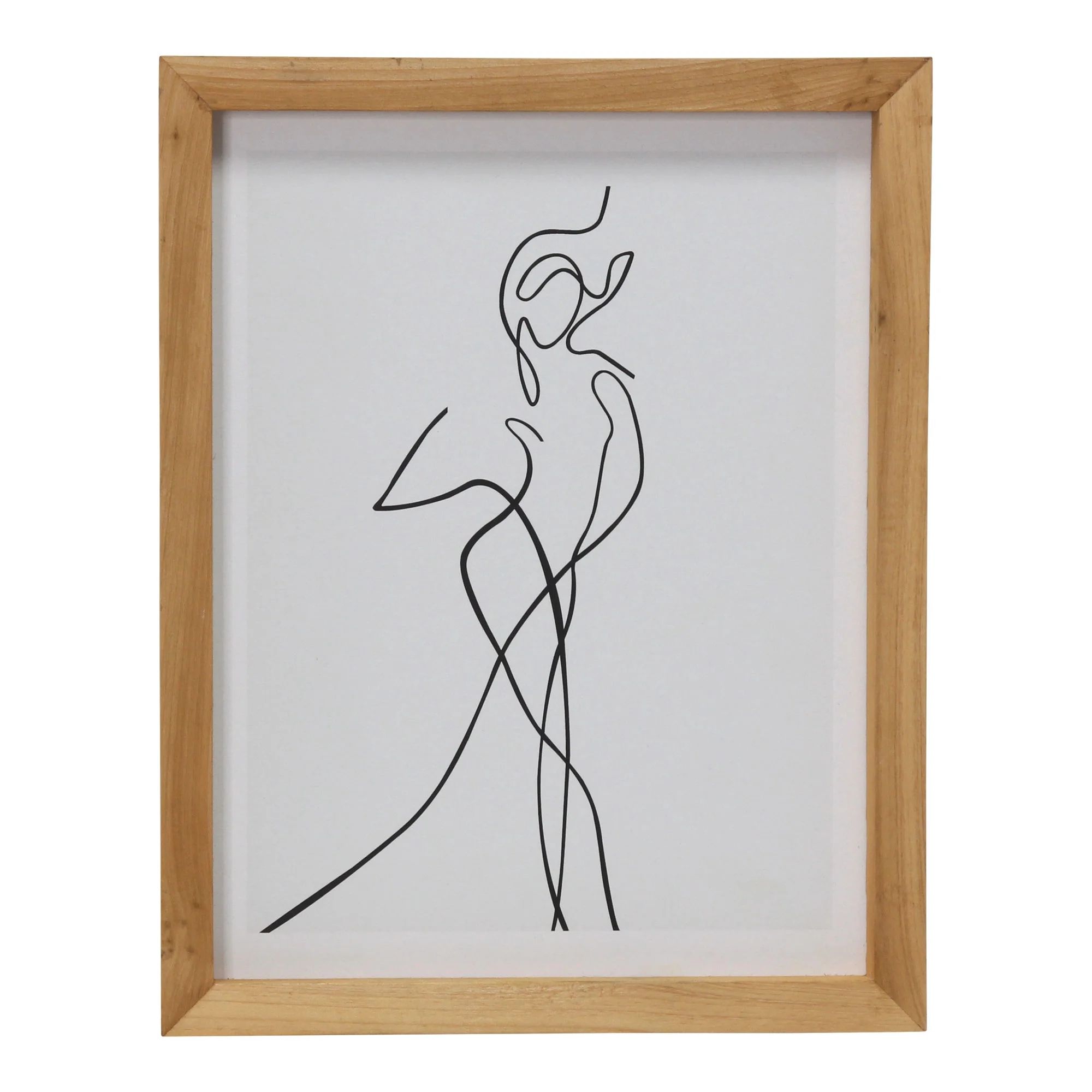 Stratton Home Decor Abstract Body Outline Framed Wall Art | Walmart (US)
