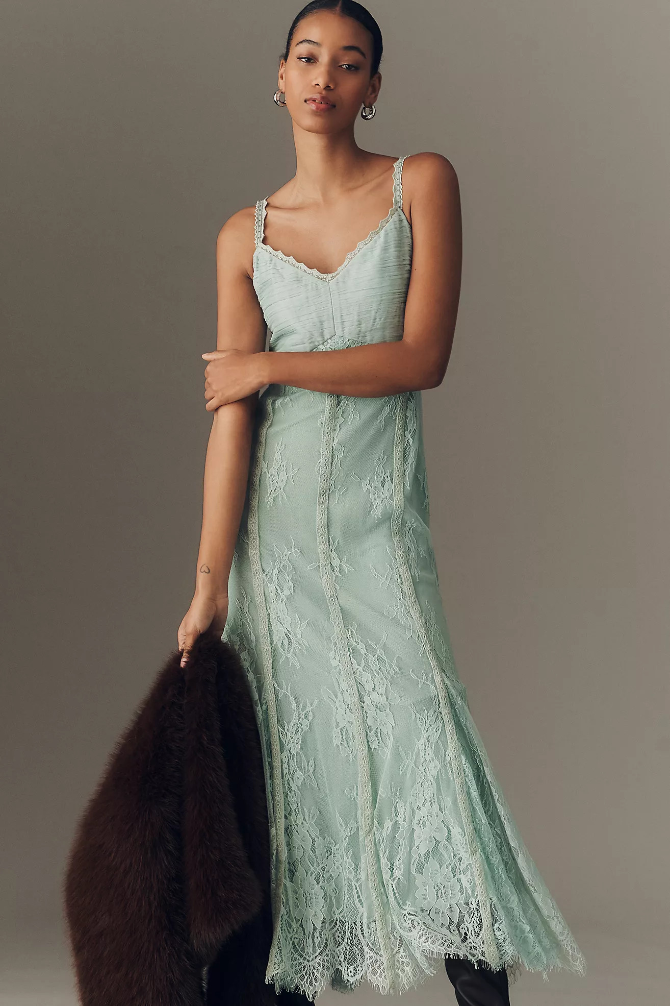 Bl-nk Rosnella Sleeveless Sweetheart Midi Dress | Anthropologie (US)