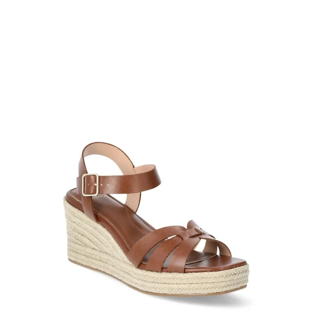 Time and Tru Women's Espadrille Wedge Sandal - Walmart.com | Walmart (US)