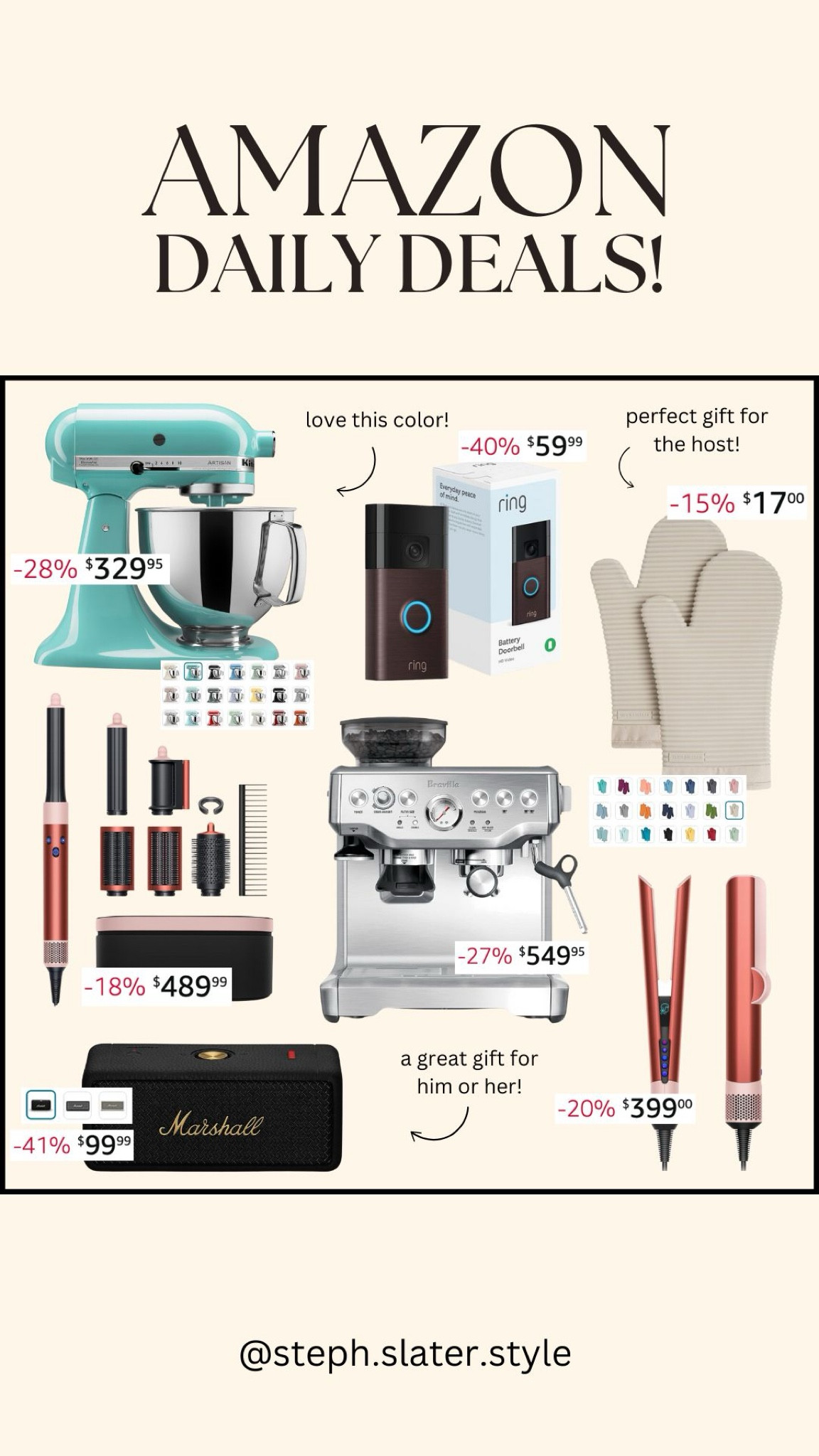 Amazon daily deals that make for great gifts! Grab them before the sale ends! Amazon, Amazon gift guide, Amazon daily deals, gifts for her, gifts for him.

#LTKHoliday #LTKGiftGuide #LTKSaleAlert