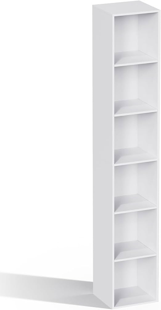 6 Cube Storage Organizer, 6 Tier Cube Low Bookcase Freestanding Storage Display Organizer, Six-Cu... | Amazon (US)