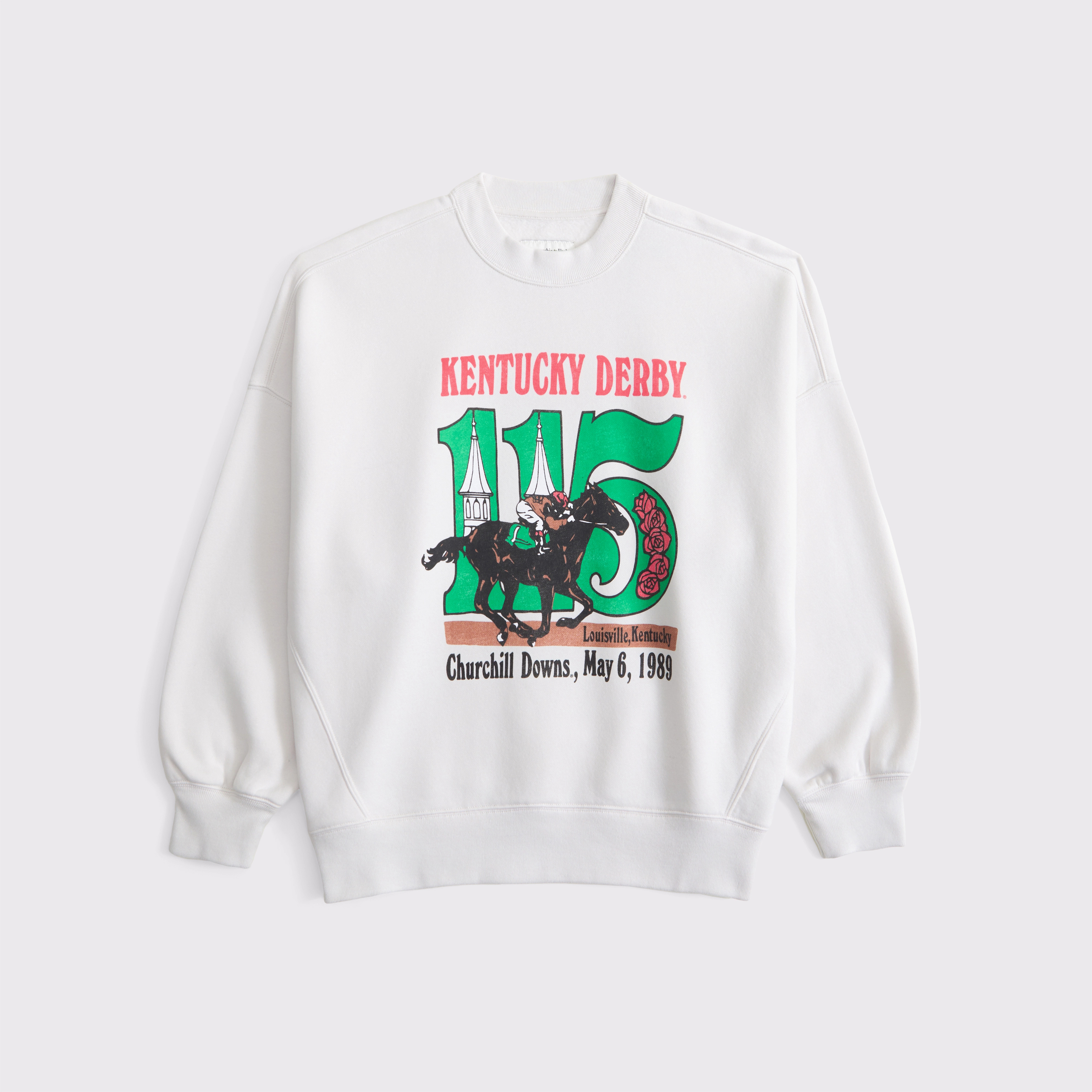 Kentucky Derby Graphic Oversized Sunday Crew | Abercrombie & Fitch (US)