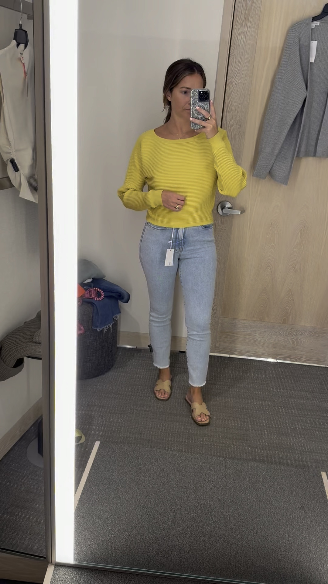 Nordstrom sale sweater and jeans
Size small in sweater
True size in jeans 

#LTKSaleAlert #LTKFindsUnder100 #LTKFindsUnder50