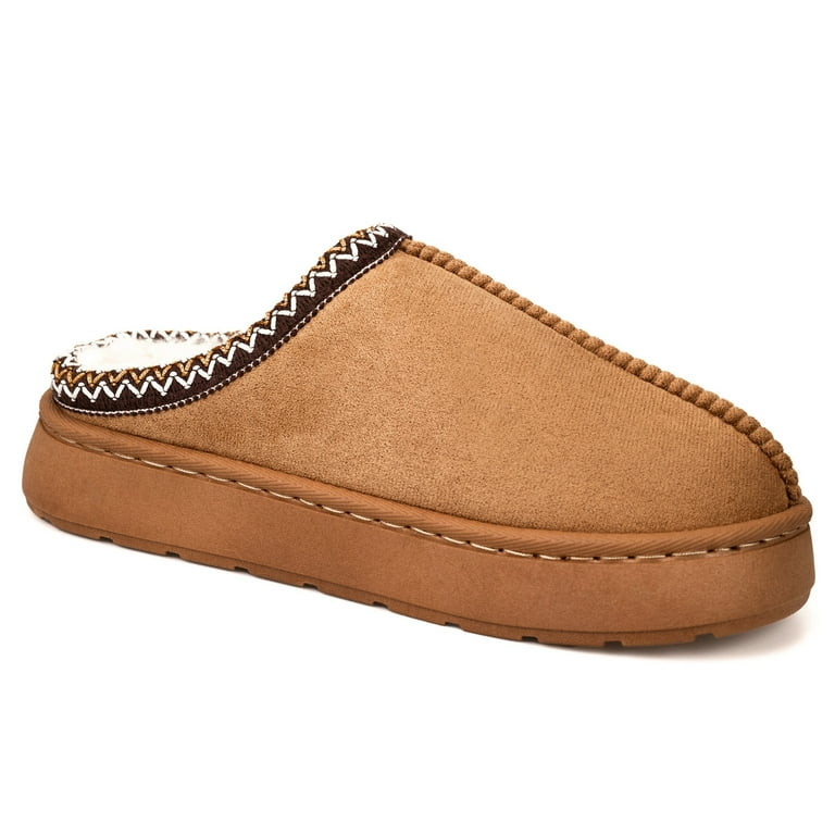 BERANMEY Cozy Platform Fuzzy Slippers for Women and Men Short Ankle Slippers with Anti-Slip Sole ... | Walmart (US)