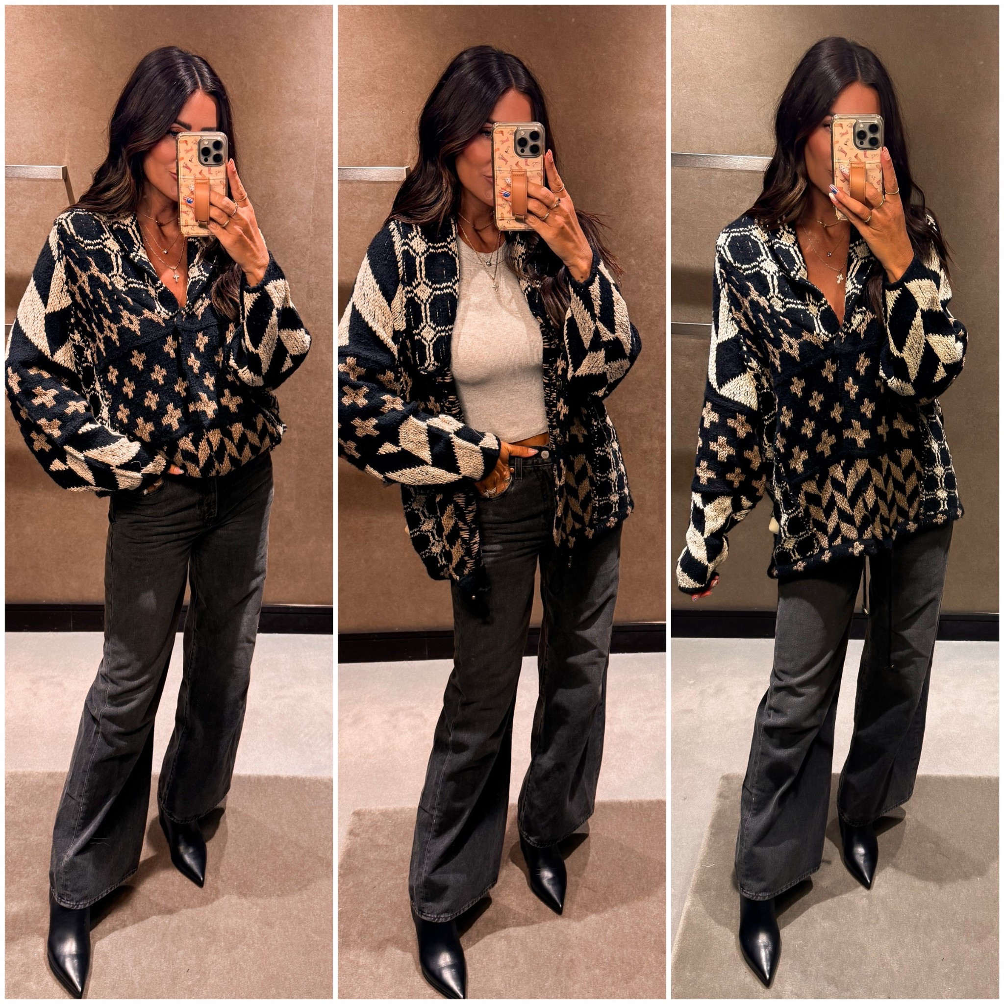 NSale free people cardigan size small 
Tank small 
Jeans tts 27 
Boots tts 

#LTKFindsUnder50 #LTKFindsUnder100 #LTKSaleAlert