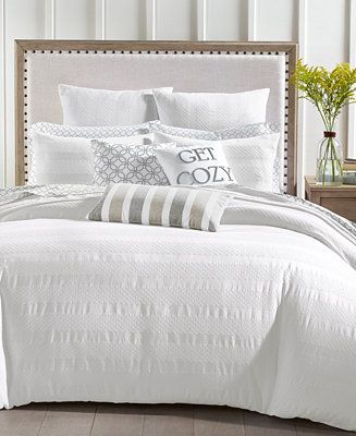 Basket Stripe Bedding Collection, Created for Macy's | Macys (US)