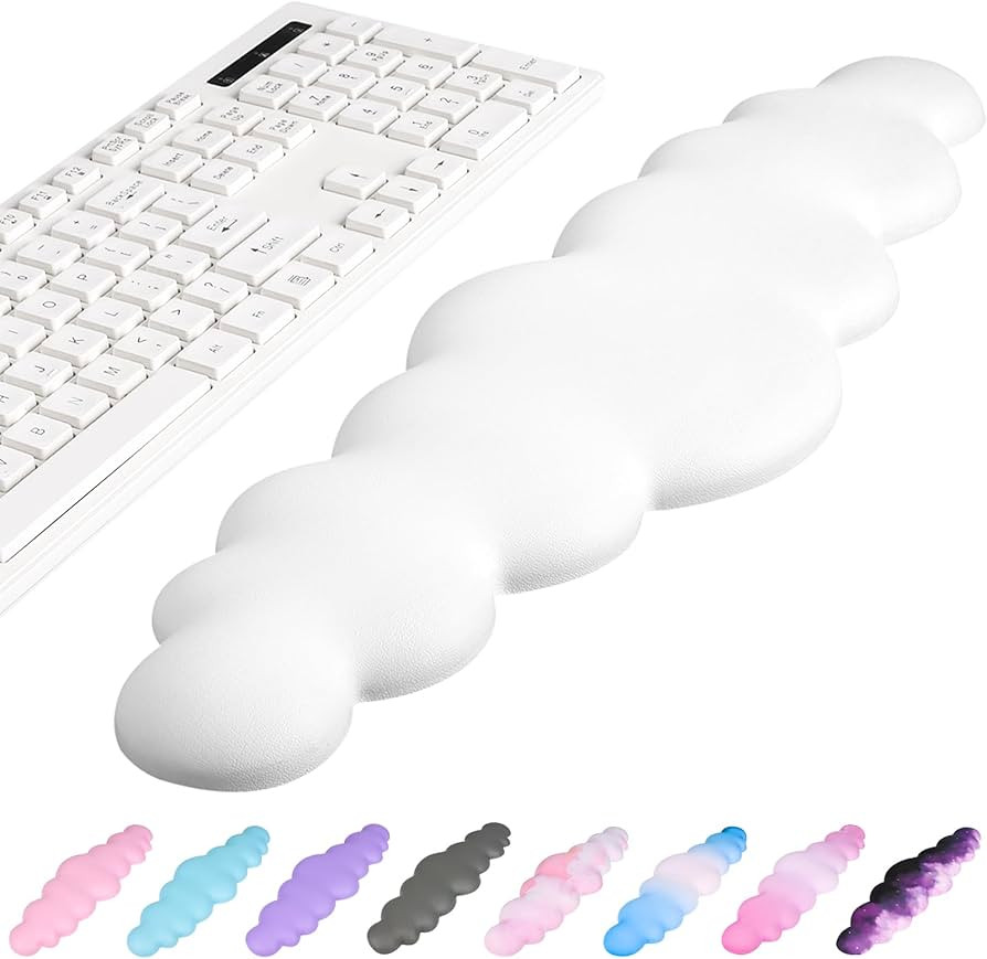 VAIPI Keyboard Cloud Wrist Rest, PU Leather Cloud Keyboard Wrist Pad, Palm Rest Keyboard Rest wit... | Amazon (US)