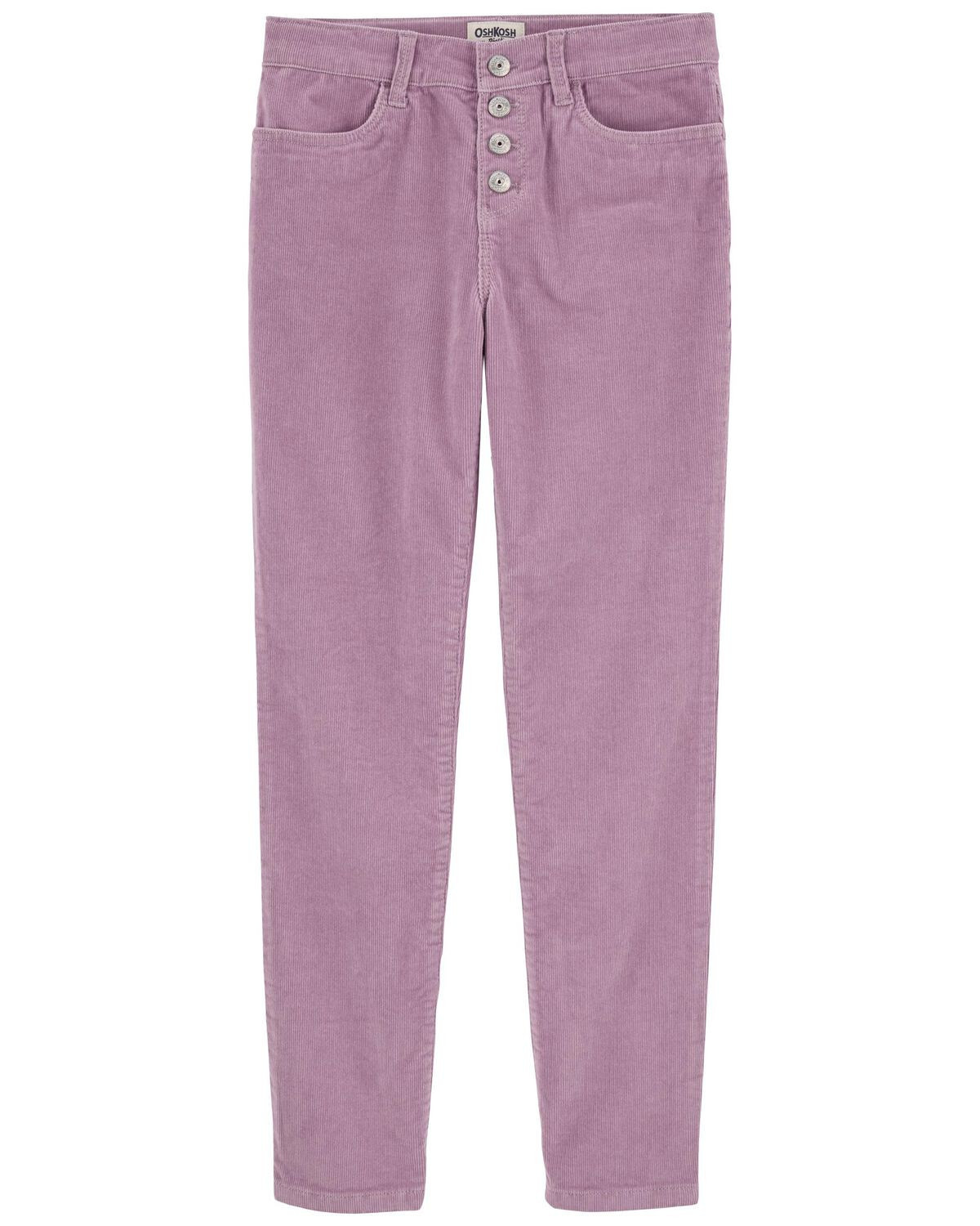 Pink Kid Corduroy Button-Front Jeans | carters.com | Carter's