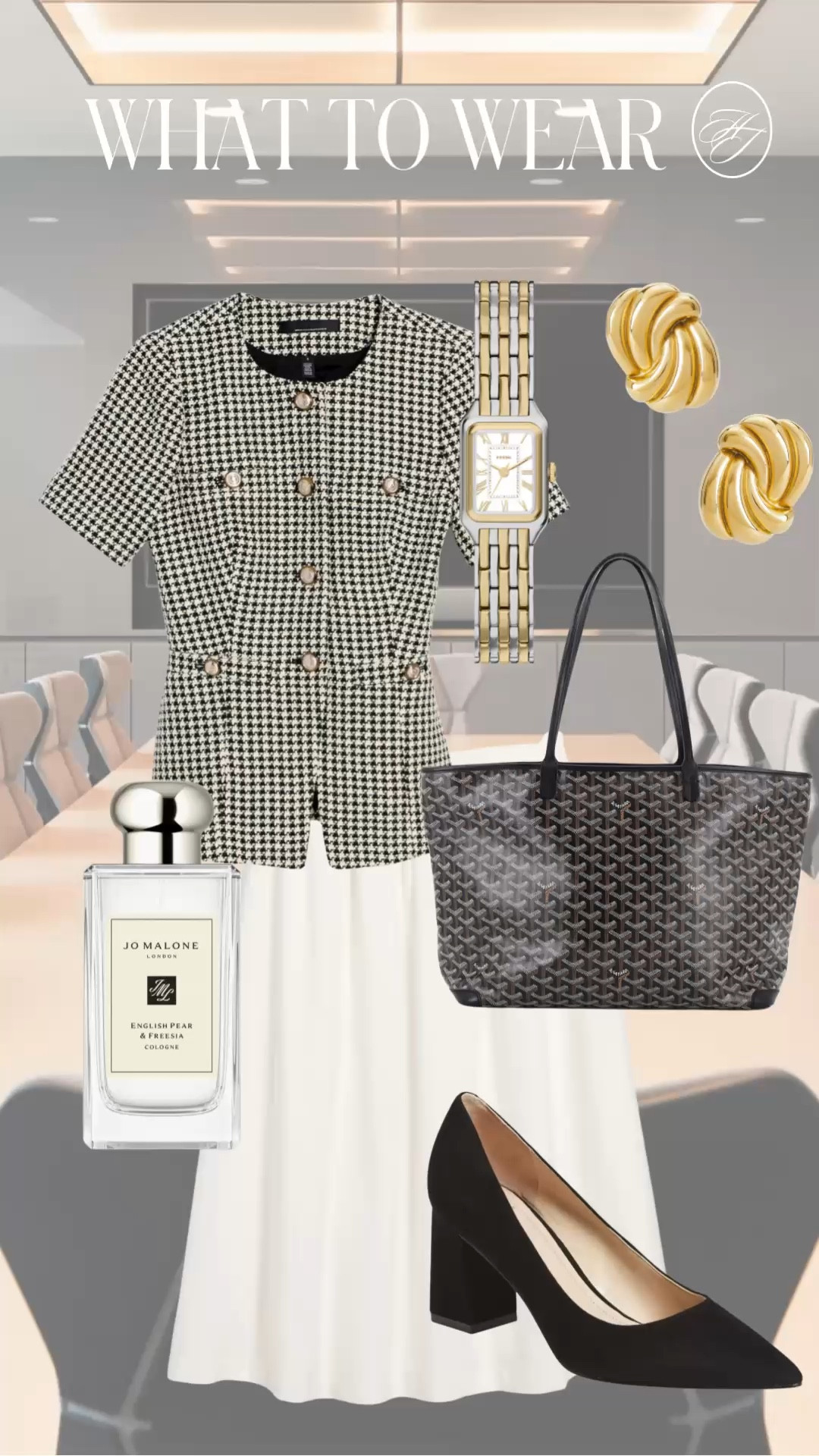 Polished presentation outfit ideas that feel confident without trying too hard 🤍 This tweed top paired with a flowy ivory skirt gives such a classic corporate look while still feeling feminine and modern. Perfect for presentation days, leadership meetings, or client onsite days. Everything linked in this LTK post.

Outfit Formula:
Tweed structured top + ivory midi skirt + black pumps + gold jewelry

#workwearstyle #corporateoutfits #businesscasualstyle #officeoutfitideas #womeninbusiness

#LTKMothersDay #LTKWorkwear #LTKmomlife