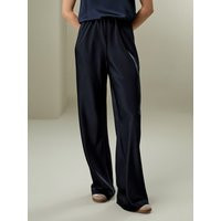 LILYSILK Silk Pants Women - Midnight Blue 100% Grade 6A Silk - Basic Relaxed Fit Bottoms Petite 4 | LilySilk