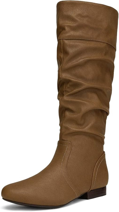 DREAM PAIRS Women's Knee High Pull On Fall Weather Winter Boots | Amazon (US)