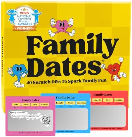 Family Dates 40 Scratch Off Cards – Fun Activities & Date Night Ideas for Kids and Parents – ... | Amazon (US)