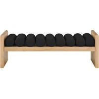 Boucle Fabric Wood Bench | Wayfair North America