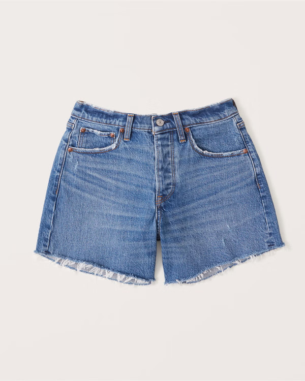 Curve Love 90s Low Rise Baggy Shorts | Abercrombie & Fitch (US)