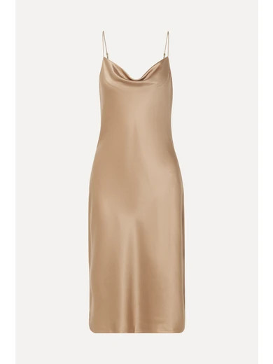 Junie draped silk-satin dress | NET-A-PORTER (US)