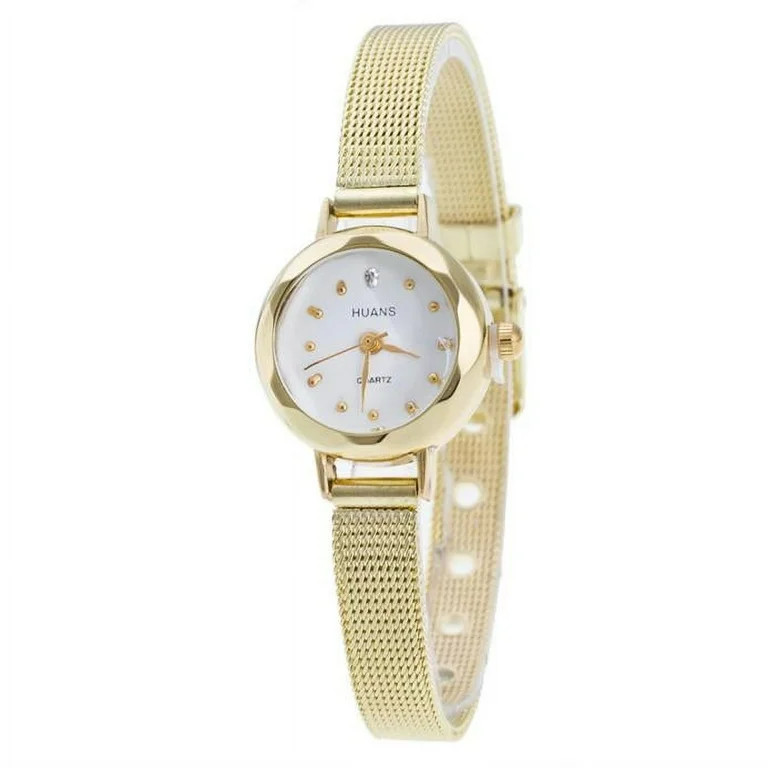 women's watch gold thin women watch Daily activities Mesh Steel Band Stainless Wrist Watch Ladies... | Walmart (US)