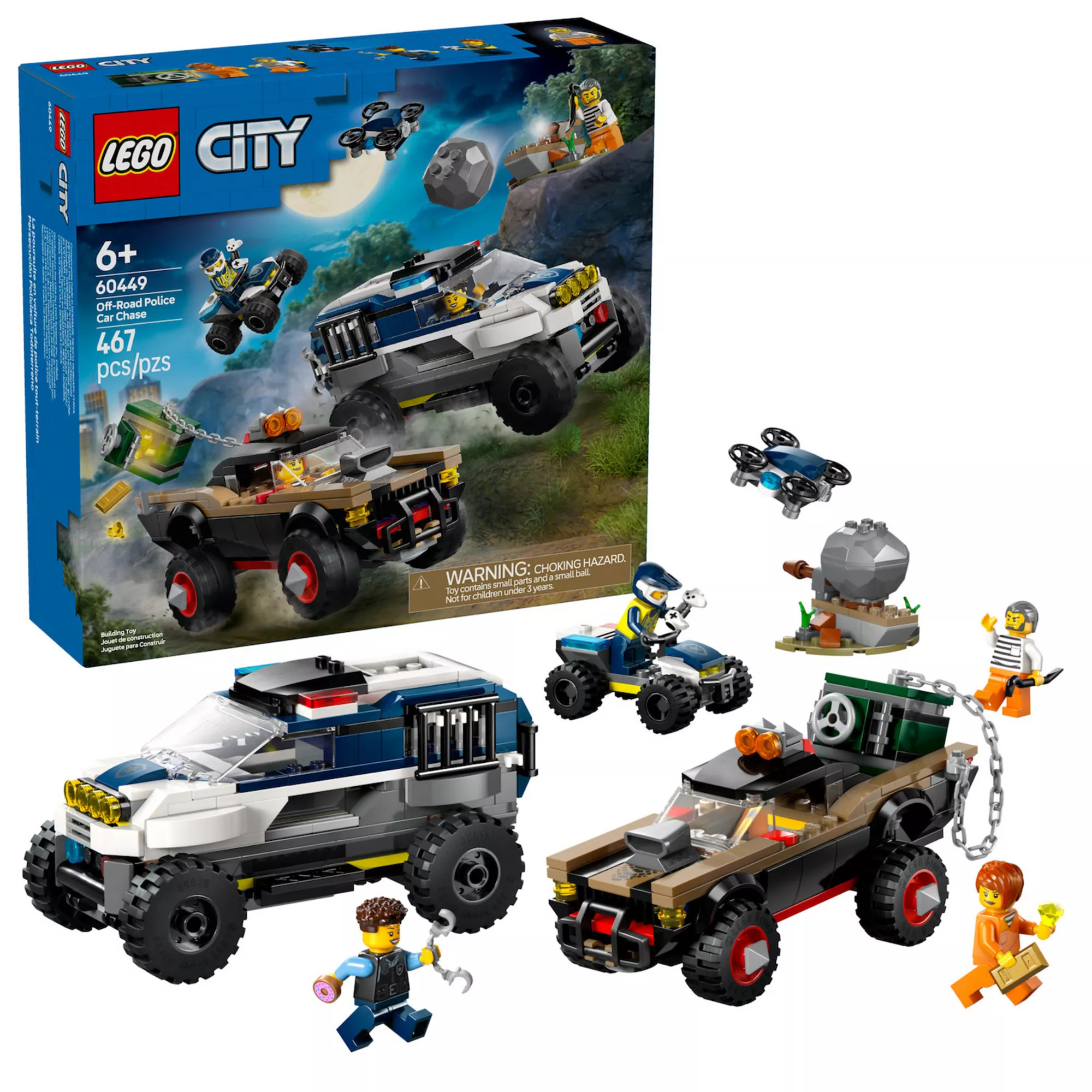 LEGO City Off-Road Police Car Chase Set – 60449 | Kohl's