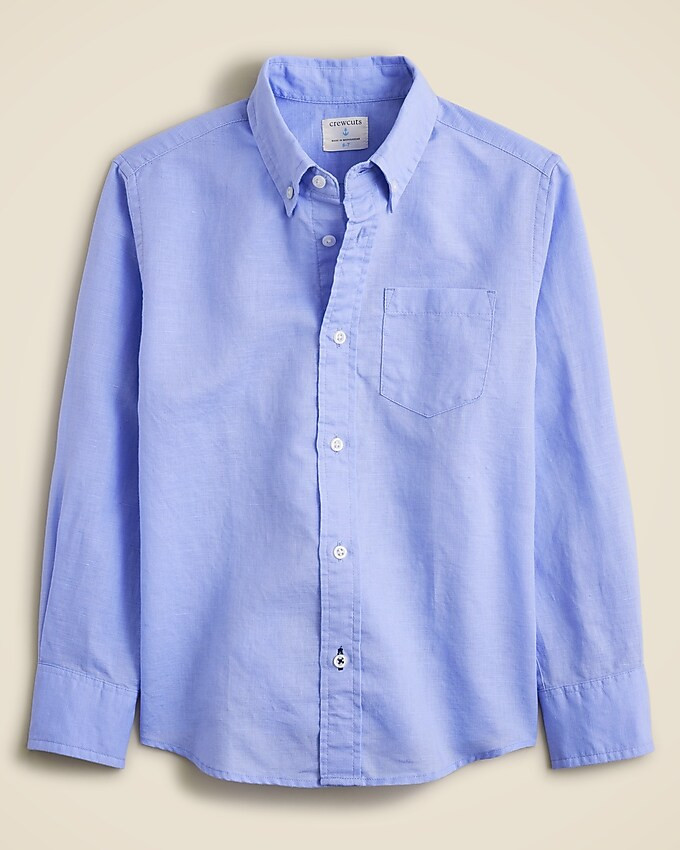 Kids' button-down linen-blend shirt | J. Crew US