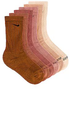 Nike 6 Pairs Training Crew Socks in Multi Color from Revolve.com | Revolve Clothing (Global)