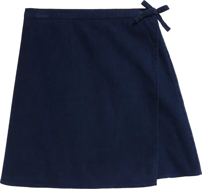 Kids' Faux Wrap Corduroy Skirt | Nordstrom