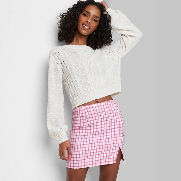 Women's Side Slit Mini Skirt | Target