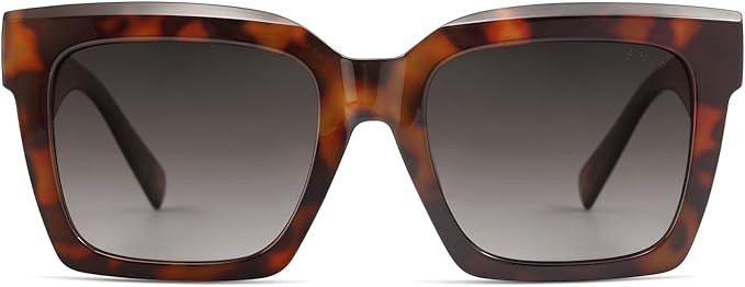 SOJOS Trendy Square Polarized Sunglasses for Womens Mens,Retro Shades Designer Inspired UV400 Sun... | Amazon (US)
