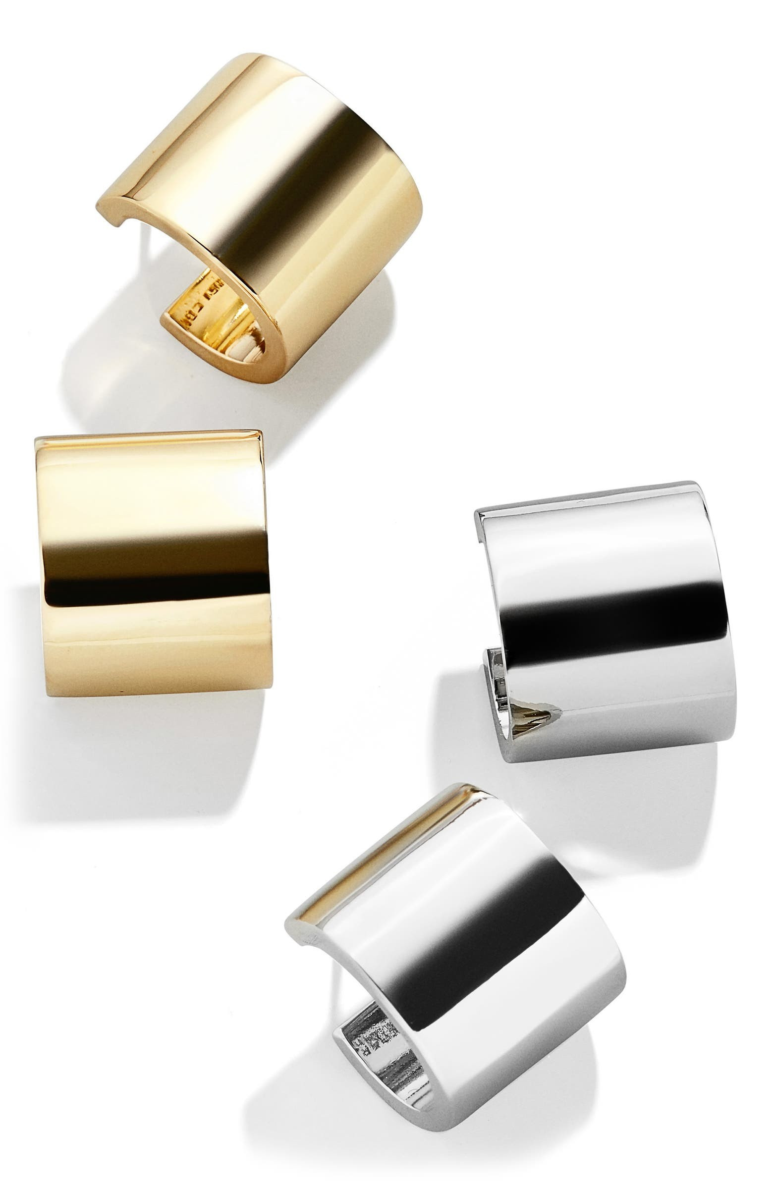 Set of 2 Square Hoop Earrings | Nordstrom