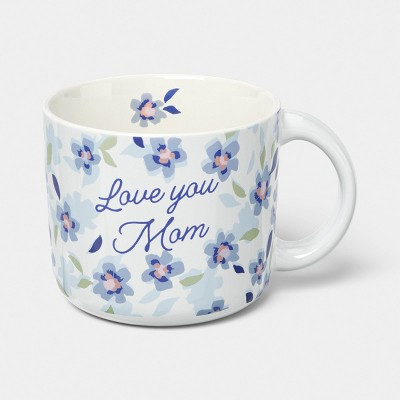 14oz Love You Mom Shortie Mug Blue - Room Essentials™ | Target