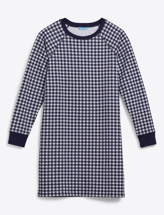 Natalie Sweatshirt Dress in Gingham | Draper James (US)