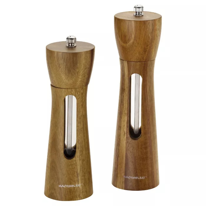Rachael Ray Salt & Pepper Acacia Wood Grinders | Target