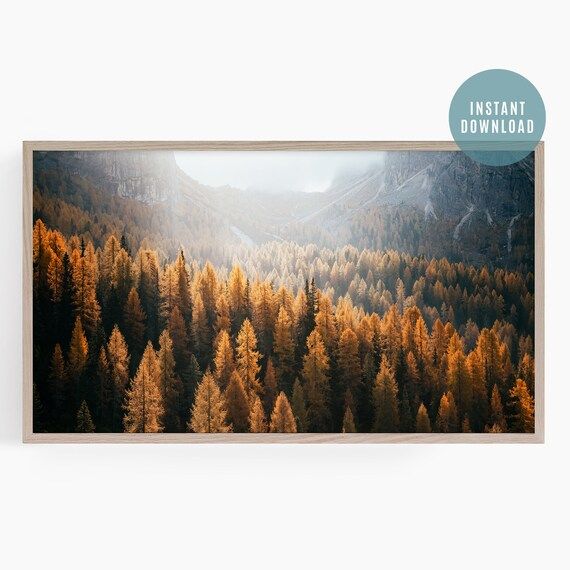 The Frame TV Art Fall 4K Samsung Frame TV Art Autumn - Etsy | Etsy (US)