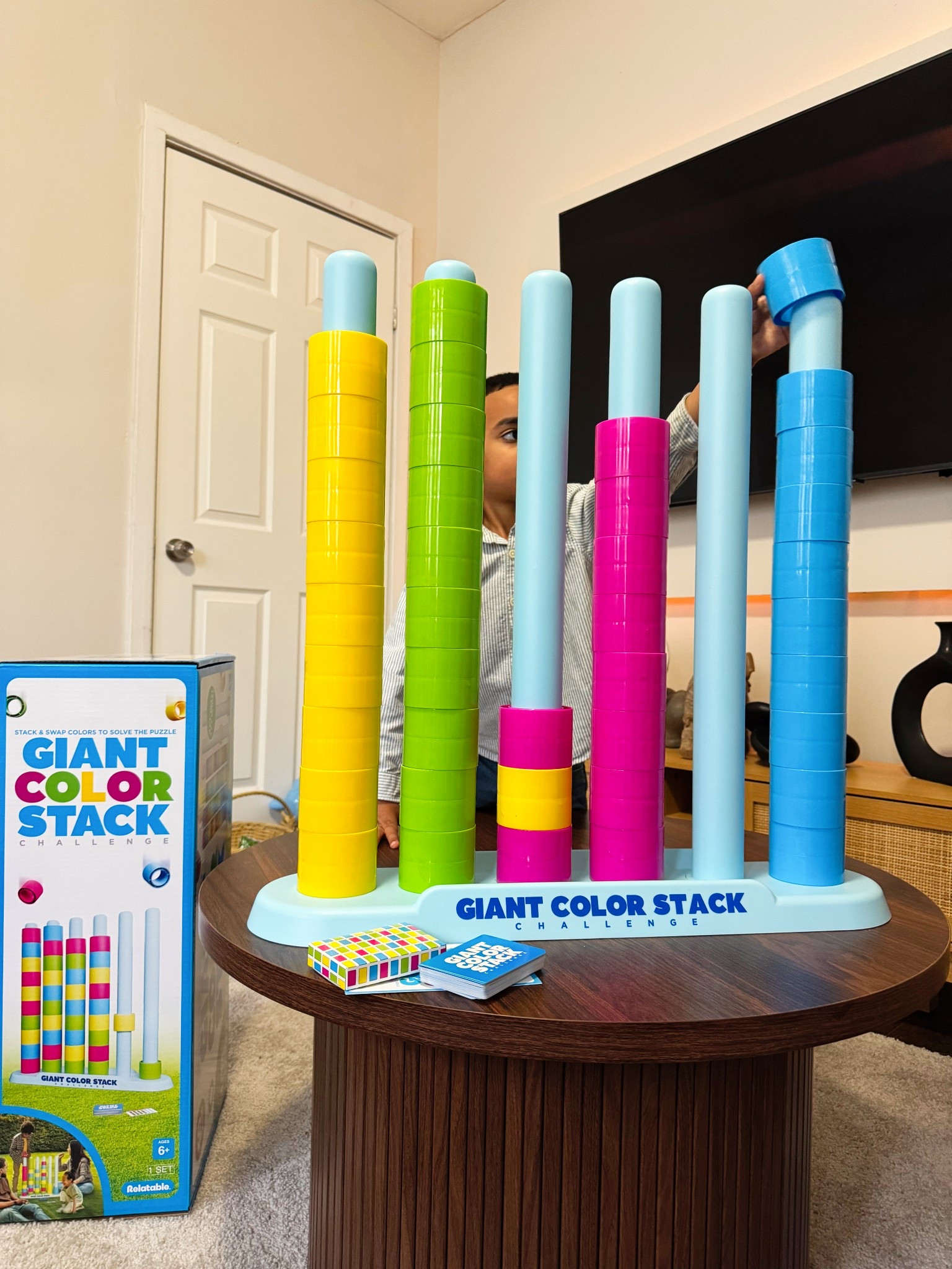 Such a fun game! The viral Giant Color Stack Challenge 📊

#LTKdayinmylife #LTKmomlife #LTKKids