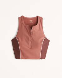 YPB Curve Love Henley Slim Tank | Abercrombie & Fitch (US)