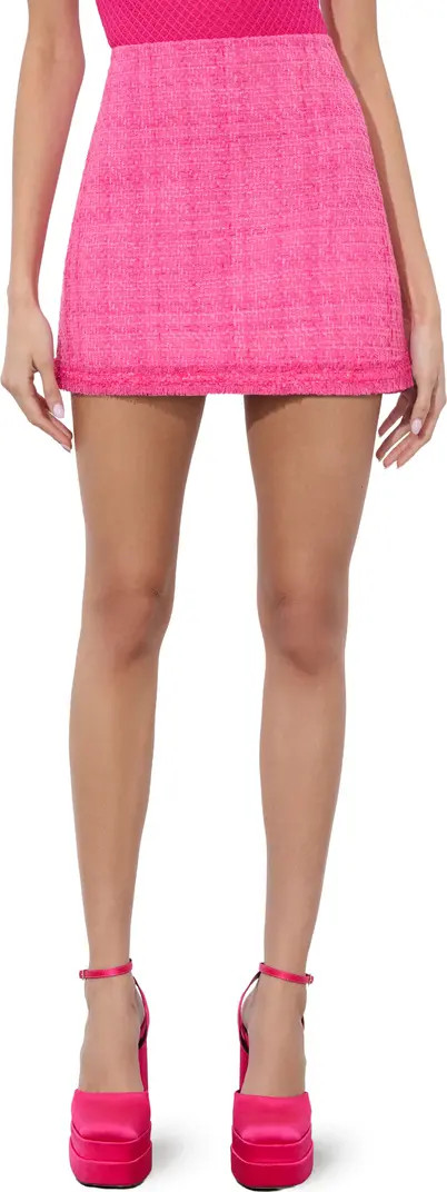 Riley Fringe Edge Tweed Miniskirt | Nordstrom