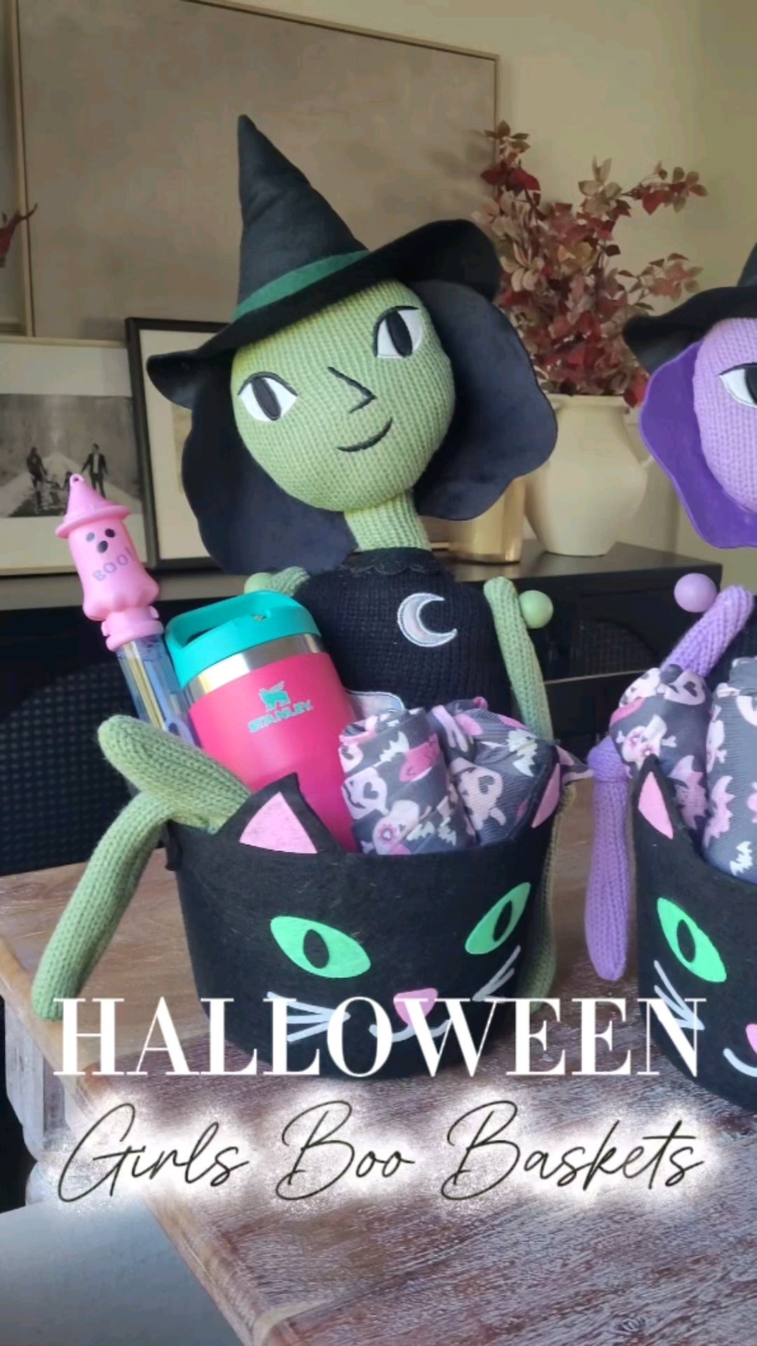 Little Girls Halloween Boo Basket inspo - these knit witches, Halloween pajamas,  and flip top Stanley's make the perfect Halloween gifts for little girls! I always give my kids boo baskets on October 1st so they have all month to enjoy them! 

#LTKFamily #LTKHalloween #LTKKids