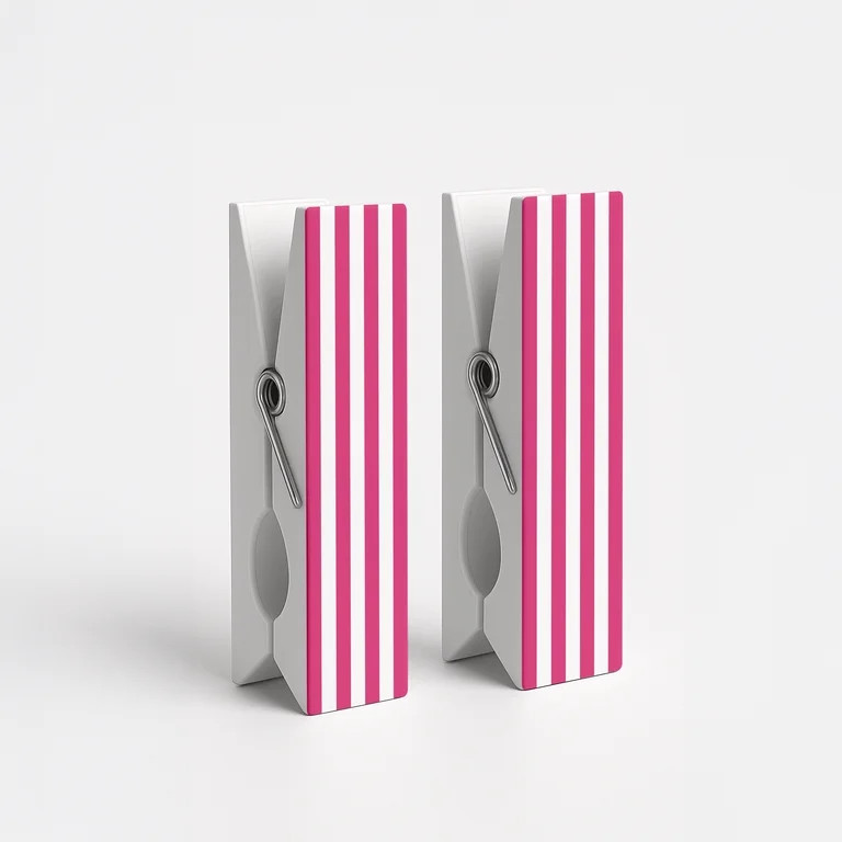 Mainstays Beach & Pool Towel Clips, Pink Stripe | Walmart (US)