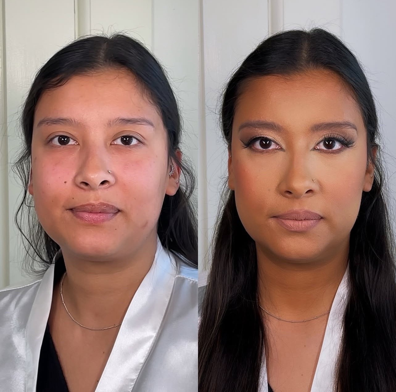 Effortless soft glam for medium tan skin tones ✨
This radiant yet matte, camera-ready look was designed to enhance medium and tan skin tones with bronzed warmth, radiant highlights, a neutral shimmery smokey eye, and a touch of peachy desert rose. 

It’s all about beautiful skin, warm neutrals, and buildable, blendable formulas that flatter warm undertones. Everything I used—from skin prep to setting spray—is linked.


#LTKStyleTip #LTKWedding #LTKBeauty