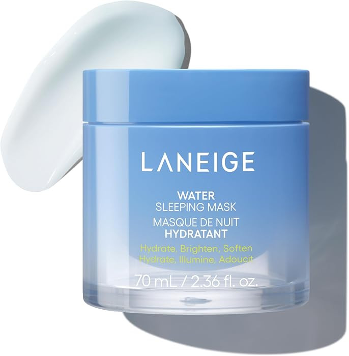 LANEIGE Water Sleeping Mask: Hydrating Korean Overnight Mask with Squalane & Probiotic-Derived Co... | Amazon (US)