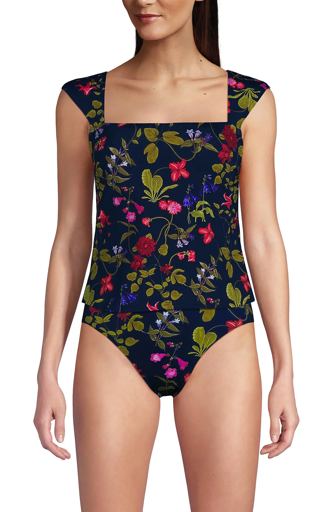 Womens Square Neck Underwire Square Back Tankini Swimsuit Top (Women) | Nordstrom | Nordstrom