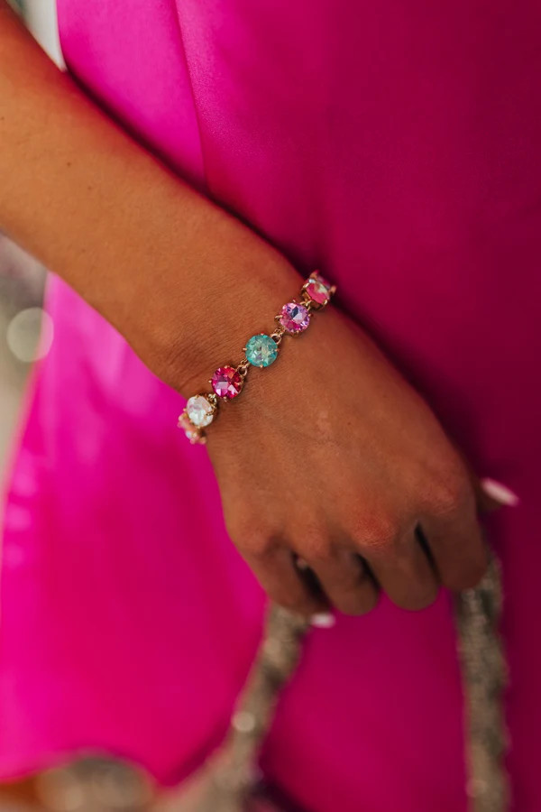 Ready To Shimmer Bracelet In Multi | Impressions Online Boutique